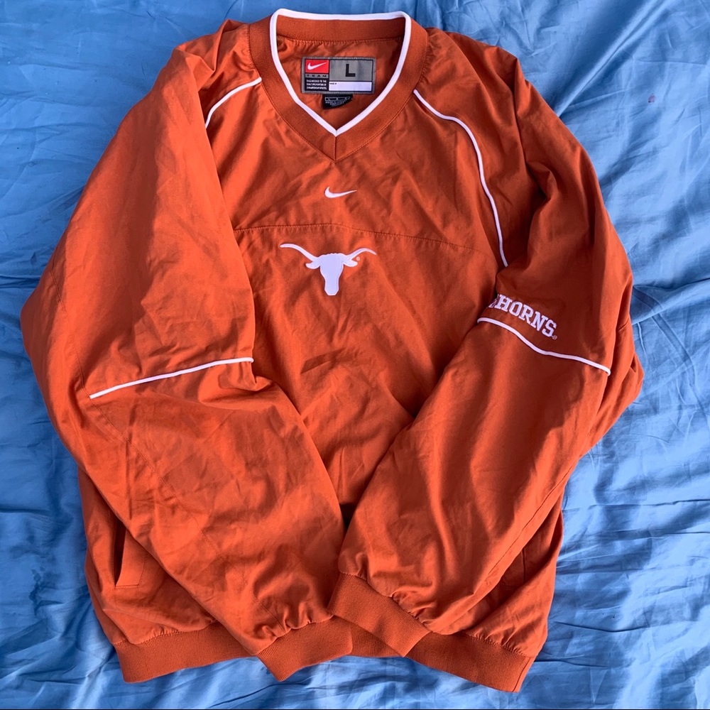 Orange Nike Texas longhorns windbreaker jacket